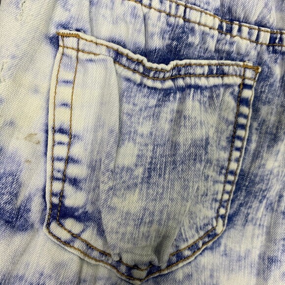 LOLO Jeans Tie Dye Bootie Shorts Women XS Raw Edges Light Weight - Picture 5 of 7